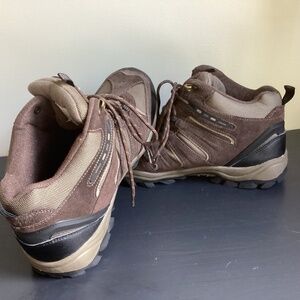 Men’s Khombu Suede Ankle Terrain Hiking Boots Brown Size 13